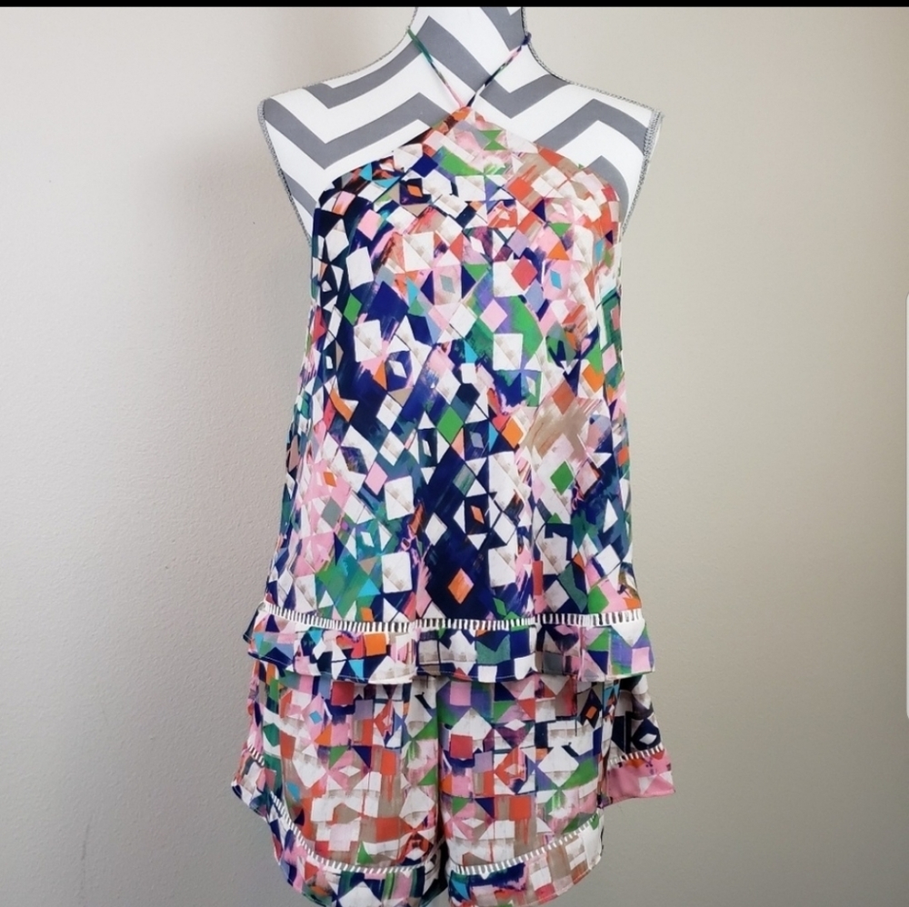 Do+Be Halter Romper Playsuit Jumper Size Medium - image 5